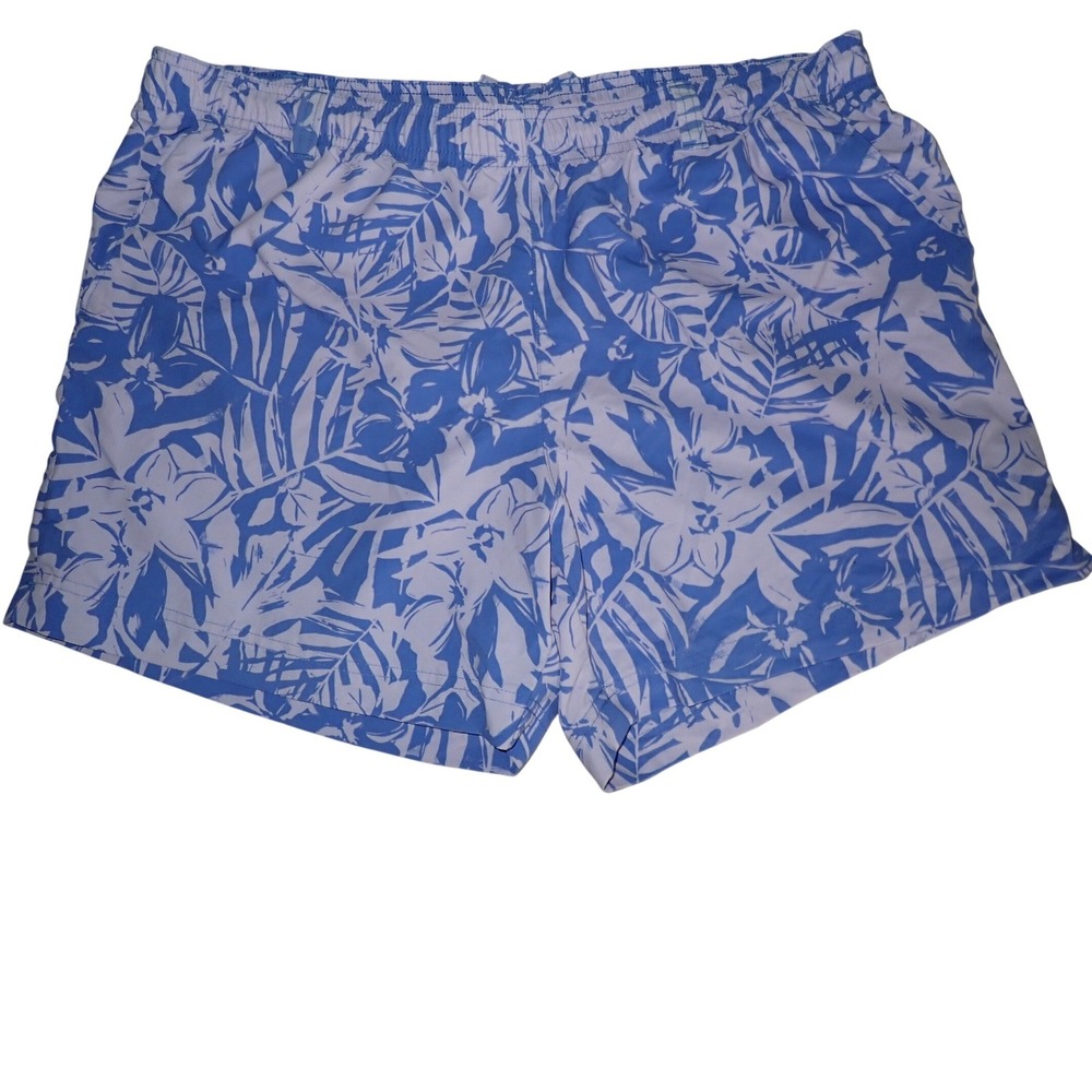 Columbia Women's PFG Floral Performance Fishing Shorts blue purple Size XL